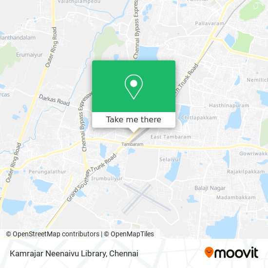 Kamrajar Neenaivu Library map