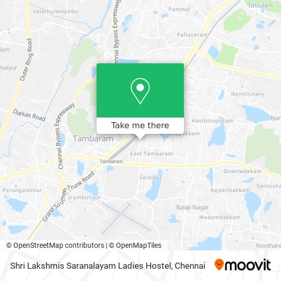 Shri Lakshmis Saranalayam Ladies Hostel map