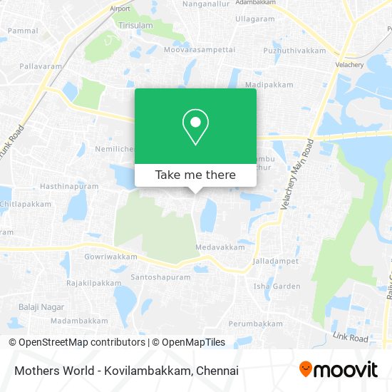 Mothers World - Kovilambakkam map