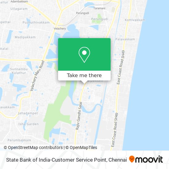 State Bank of India-Customer Service Point map