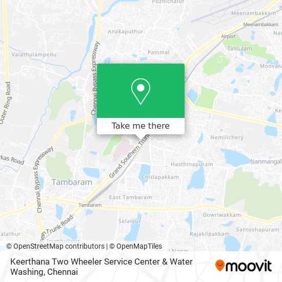 Keerthana Two Wheeler Service Center & Water Washing map