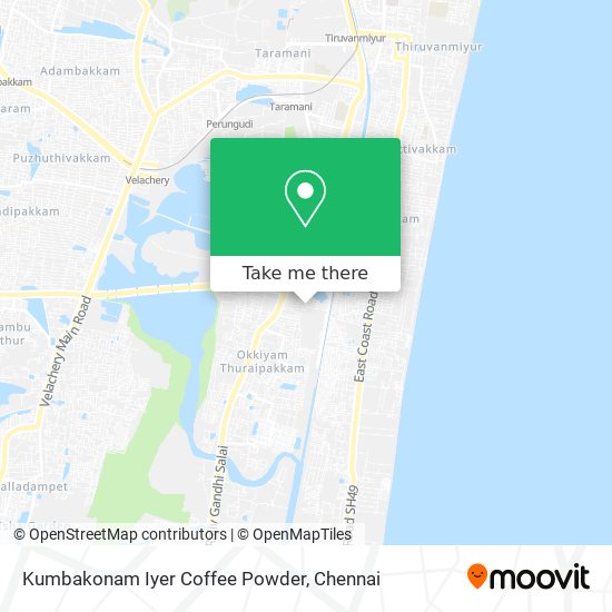 Kumbakonam Iyer Coffee Powder map