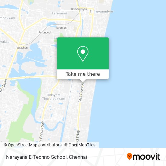 Narayana E-Techno School map