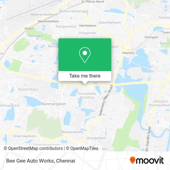 Bee Gee Auto Works map