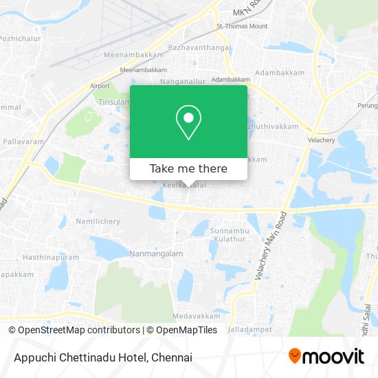 Appuchi Chettinadu Hotel map