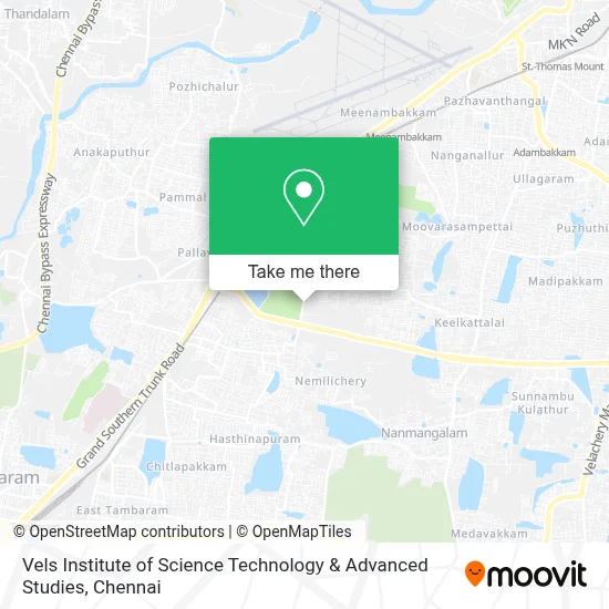 Vels Institute of Science Technology & Advanced Studies map