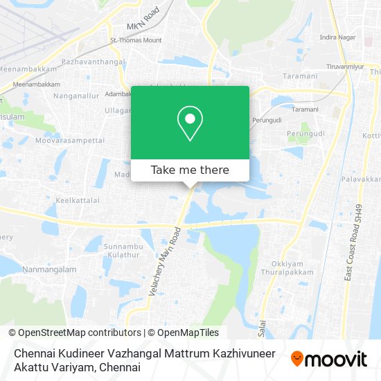 Chennai Kudineer Vazhangal Mattrum Kazhivuneer Akattu Variyam map