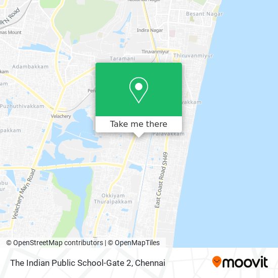 The Indian Public School-Gate 2 map