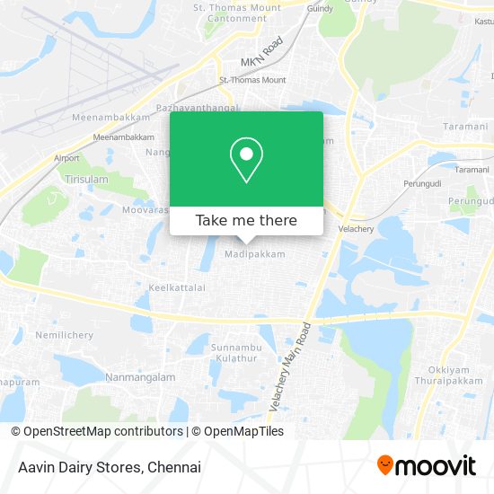 Aavin Dairy Stores map