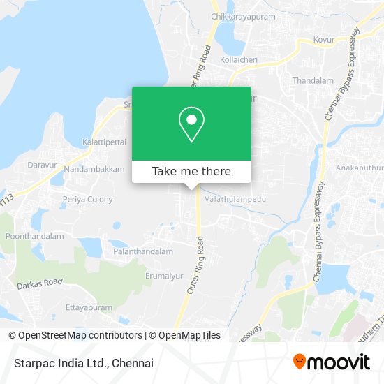 Starpac India Ltd. map