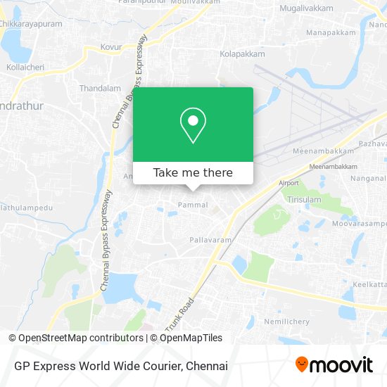 GP Express World Wide Courier map