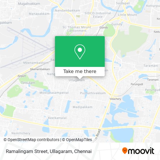 Ramalingam Street, Ullagaram map