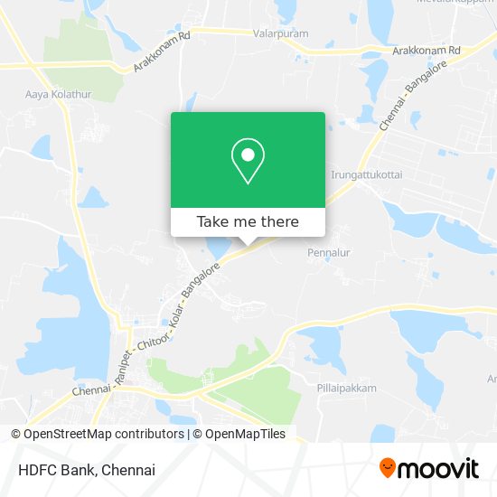 HDFC Bank map