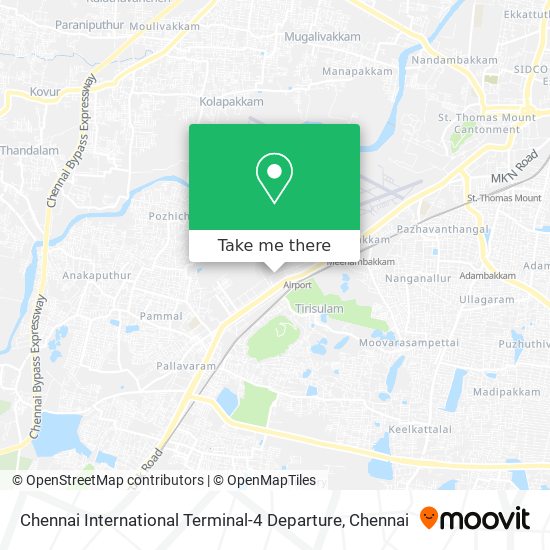 Chennai International Terminal-4 Departure map