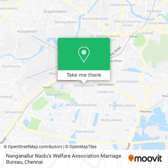 Nanganallur Naidu's Welfare Association Marriage Bureau map