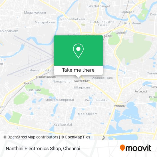 Nanthini Electronics Shop map