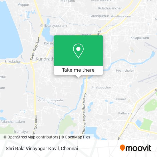 Shri Bala Vinayagar Kovil map