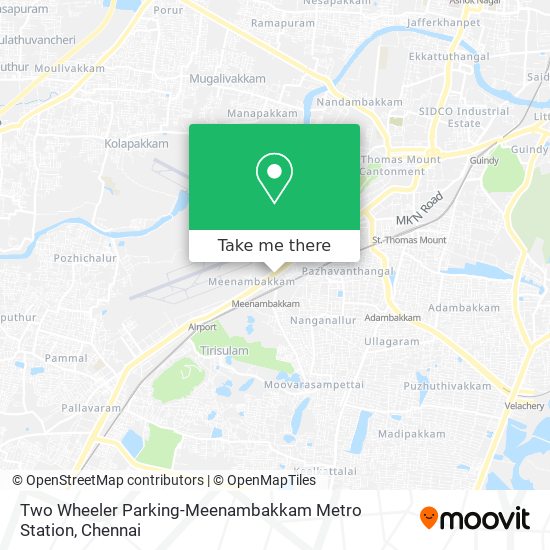 Two Wheeler Parking-Meenambakkam Metro Station map