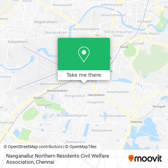 Nanganallur Northern Residents Civil Welfare Association map