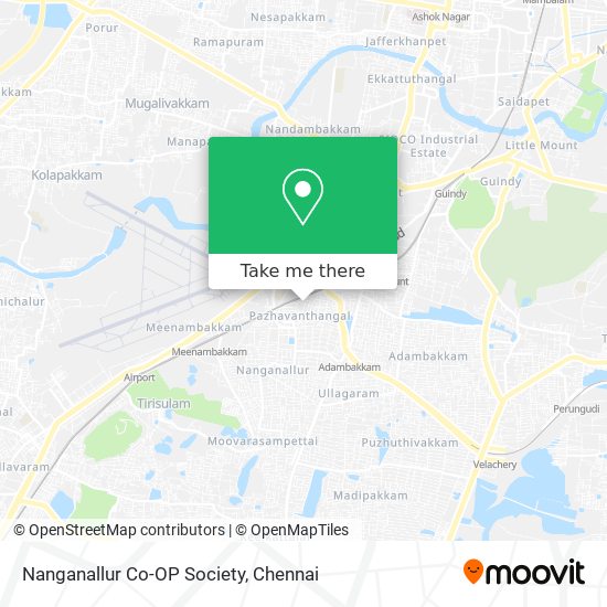 Nanganallur Co-OP Society map