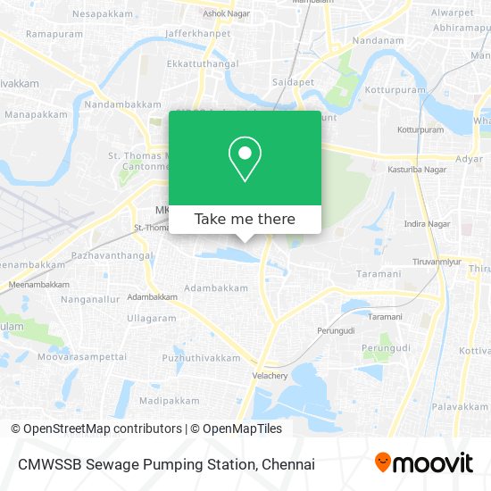 CMWSSB Sewage Pumping Station map