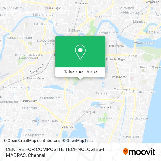 CENTRE FOR COMPOSITE TECHNOLOGIES-IIT MADRAS map