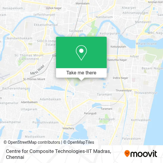 CENTRE FOR COMPOSITE TECHNOLOGIES-IIT MADRAS map