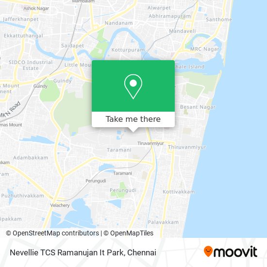 Nevellie TCS Ramanujan It Park map