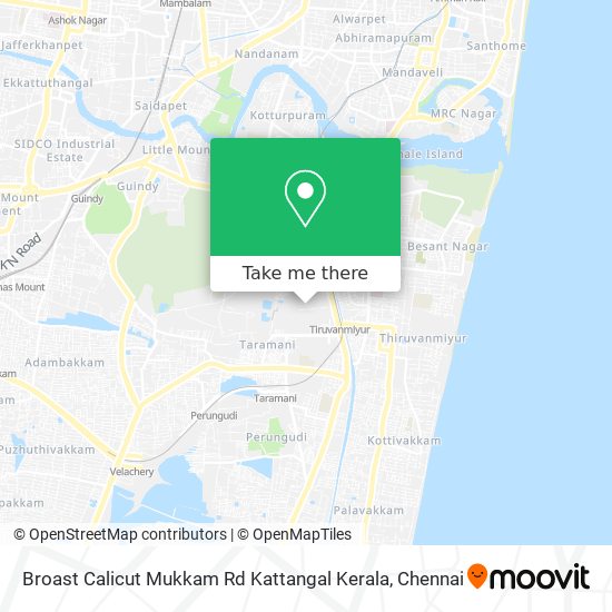 Broast Calicut Mukkam Rd Kattangal Kerala map