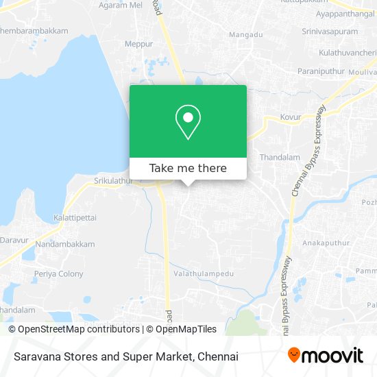 Saravana Stores and Super Market map