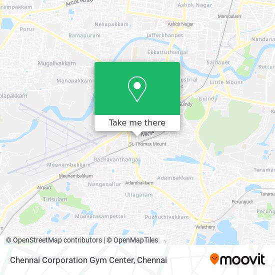 Chennai Corporation Gym Center map
