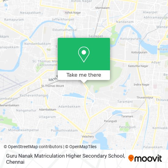 Guru Nanak Matriculation Higher Secondary School map