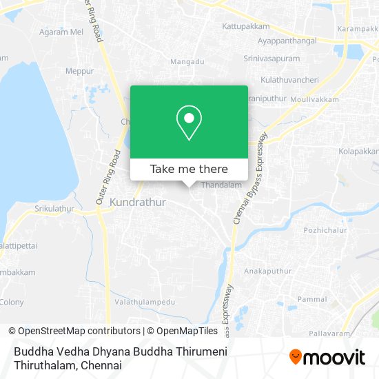 Buddha Vedha Dhyana Buddha Thirumeni Thiruthalam map