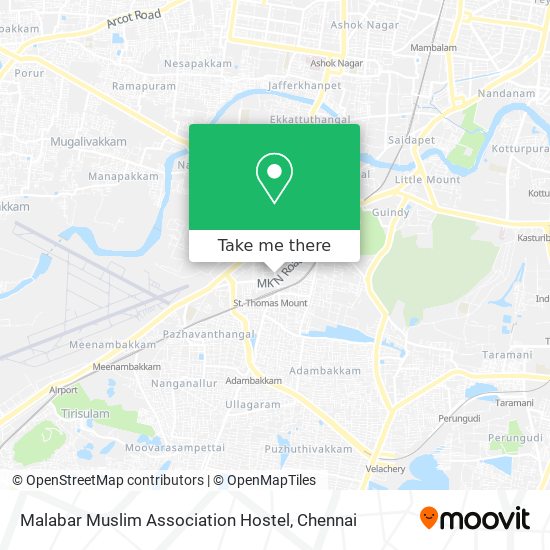 Malabar Muslim Association Hostel map