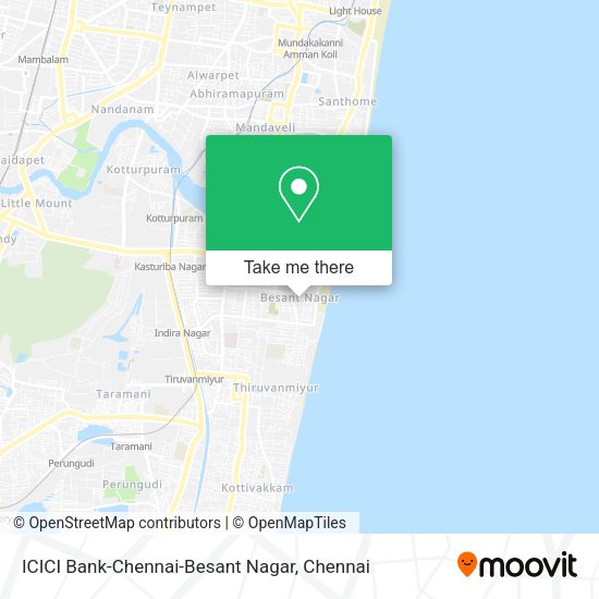 ICICI Bank-Chennai-Besant Nagar map