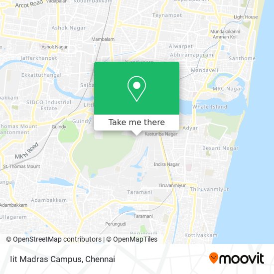 Iit Madras Campus map