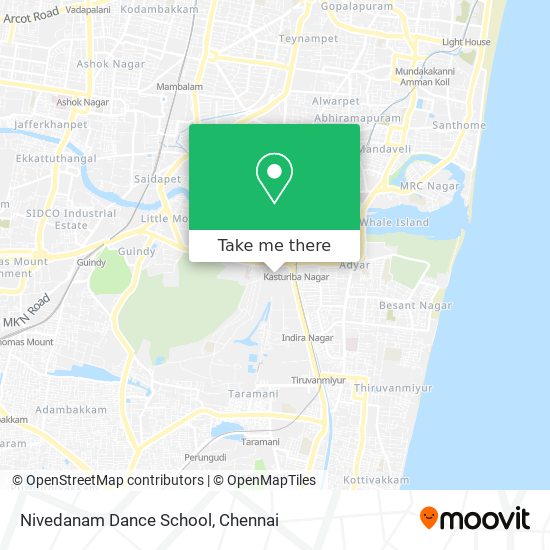 Nivedanam Dance School map