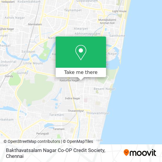 Bakthavatsalam Nagar Co-OP Credit Society map
