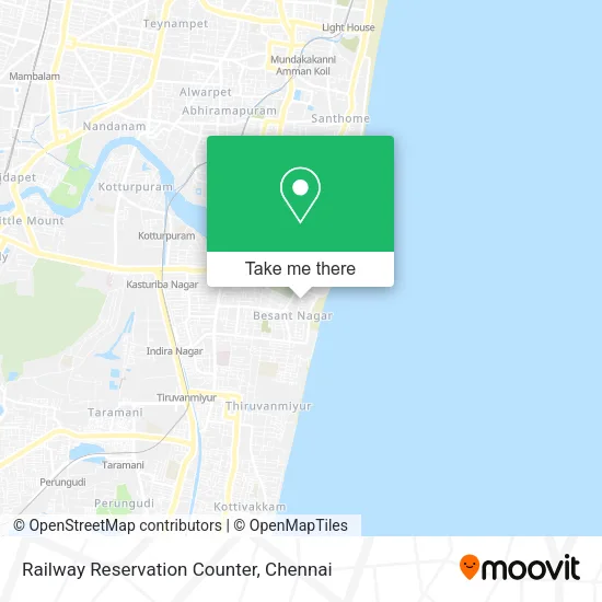 Railway Reservation Counter map