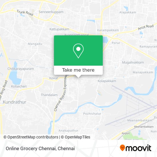 Online Grocery Chennai map