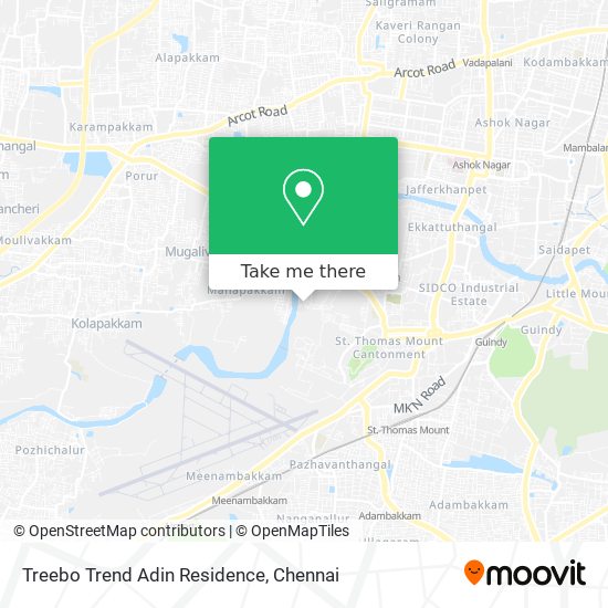 Treebo Trend Adin Residence map