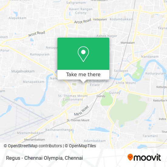 Regus - Chennai Olympia map