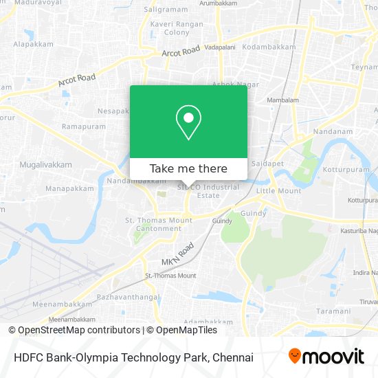HDFC Bank-Olympia Technology Park map
