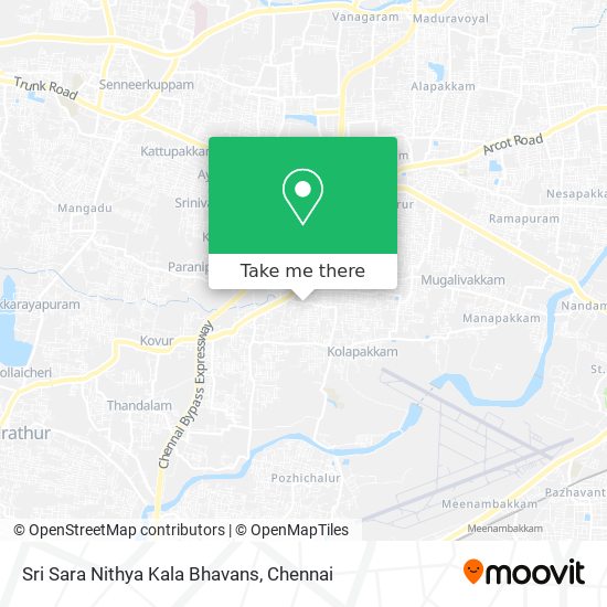 Sri Sara Nithya Kala Bhavans map