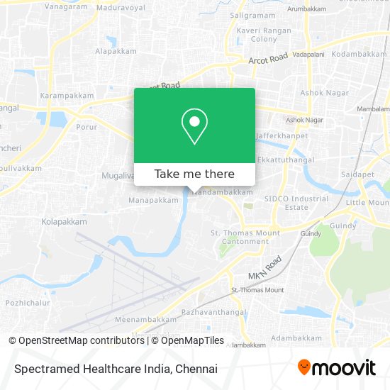 Spectramed Healthcare India map