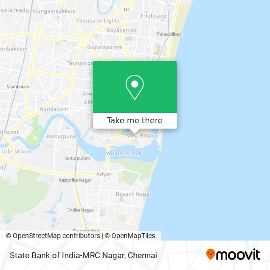 State Bank of India-MRC Nagar map