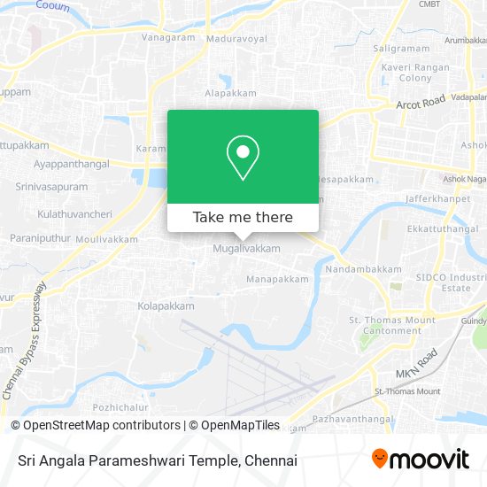 Sri Angala Parameshwari Temple map