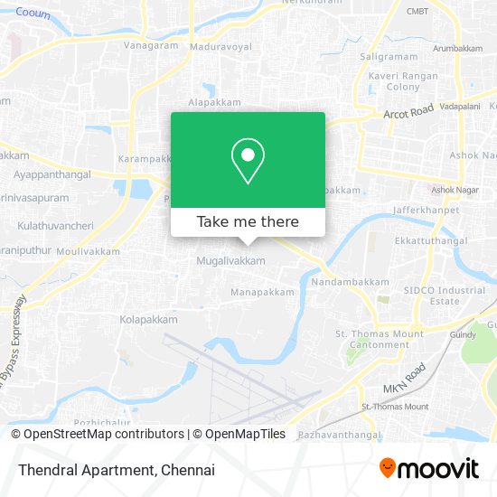 Thendral Apartment map