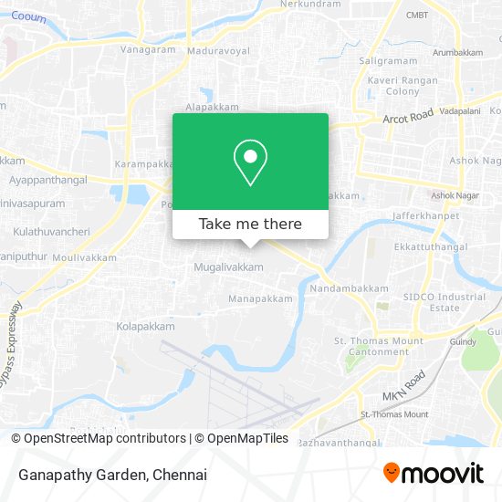 Ganapathy Garden map