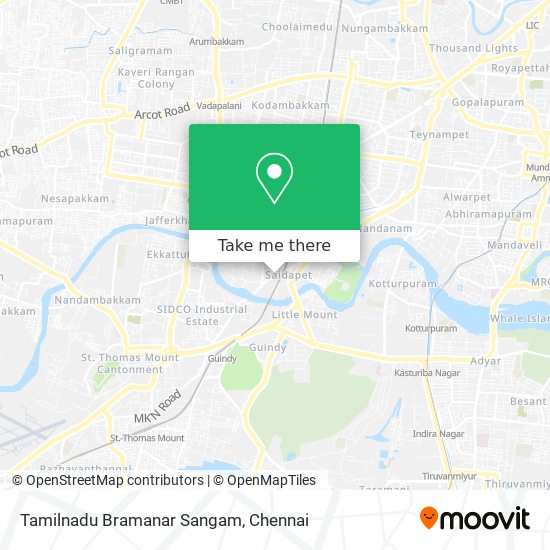 Tamilnadu Bramanar Sangam map